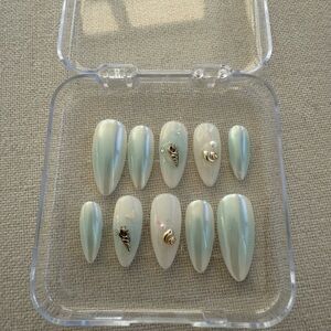 Elegant Pearl White Press-On Nails